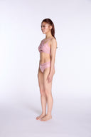 Andromeda Cross Mesh Top - Pink