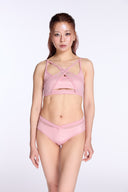 Andromeda Cross Mesh Top - Pink