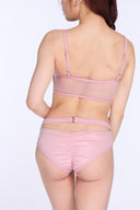 Andromeda Cross Mesh Top - Pink