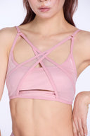 Andromeda Cross Mesh Bottom - Pink