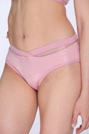 Andromeda Cross Mesh Bottom - Pink