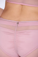 Andromeda Cross Mesh Bottom - Pink