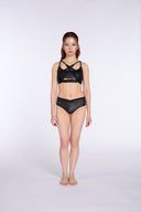 Andromeda Cross Mesh Bottom - Black