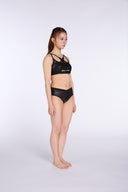 Andromeda Cross Mesh Bottom - Black