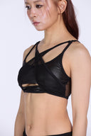 Andromeda Cross Mesh Top - Black
