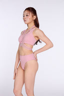 Andromeda Cross Mesh Bottom - Pink