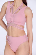 Orion Mesh-Panel Top - Pink