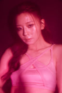 Andromeda Cross Mesh Top - Pink