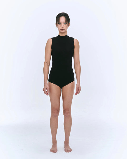 Stellar Mist Bodysuit-Black