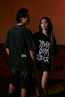 兩邊都練 水洗T-Shirt - 男女共款